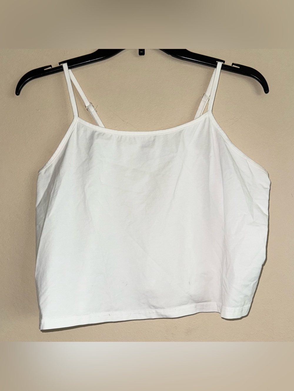 Bishop + Young White Classic Cropped Tank Top Size L